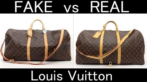 louis vuitton duffle bag fake vs real